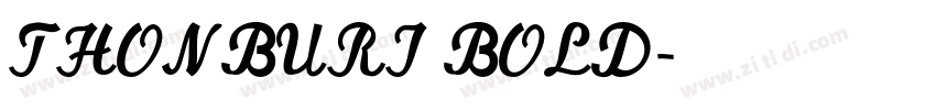 THONBURI BOLD字体转换